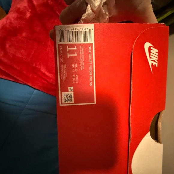 Nike Men's White and Black High-Top Sneakers - Picture 7 of 7